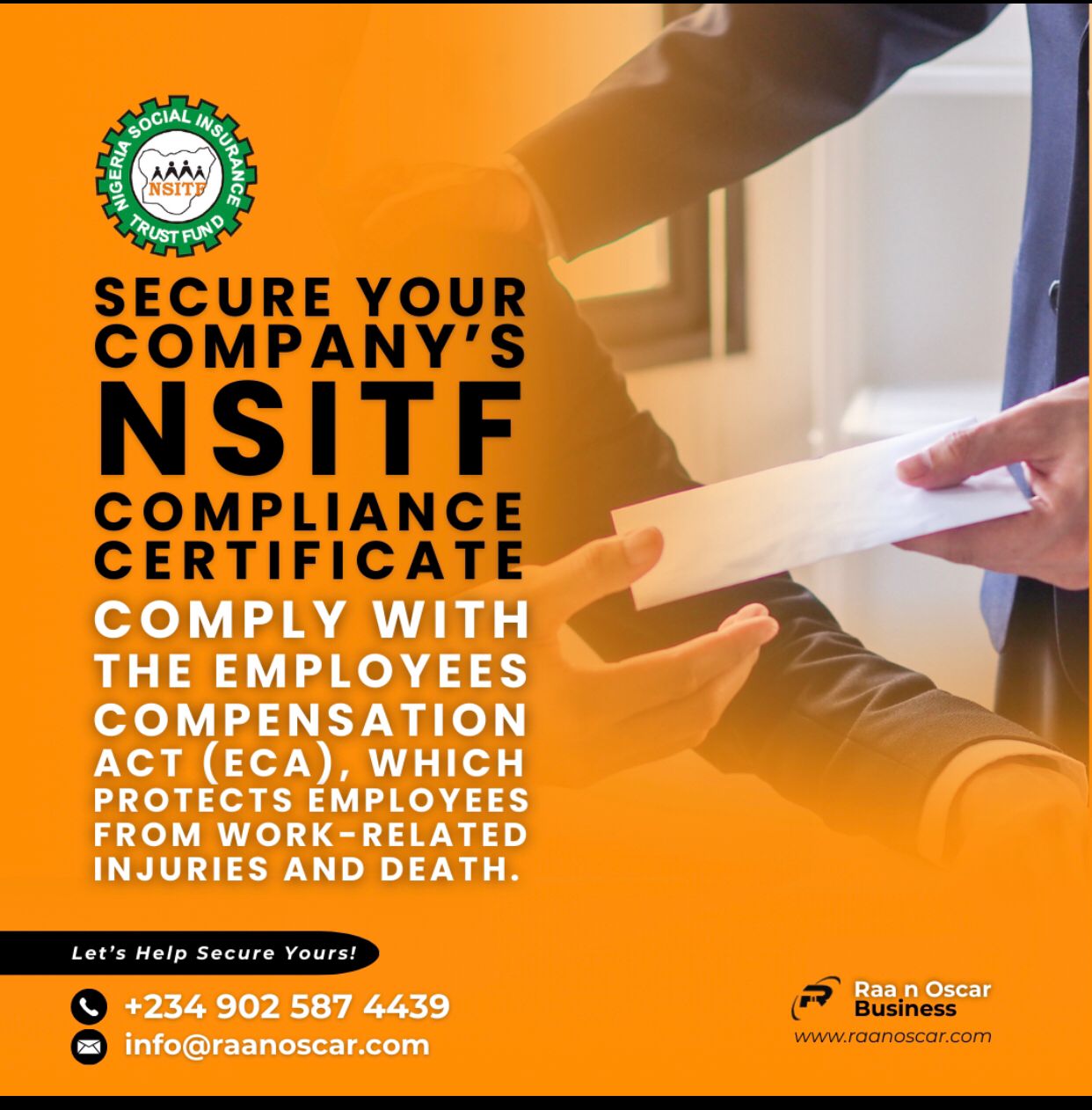 NSITF COMOLIANCE CERTIFICATE REGISTRATION AND COST
